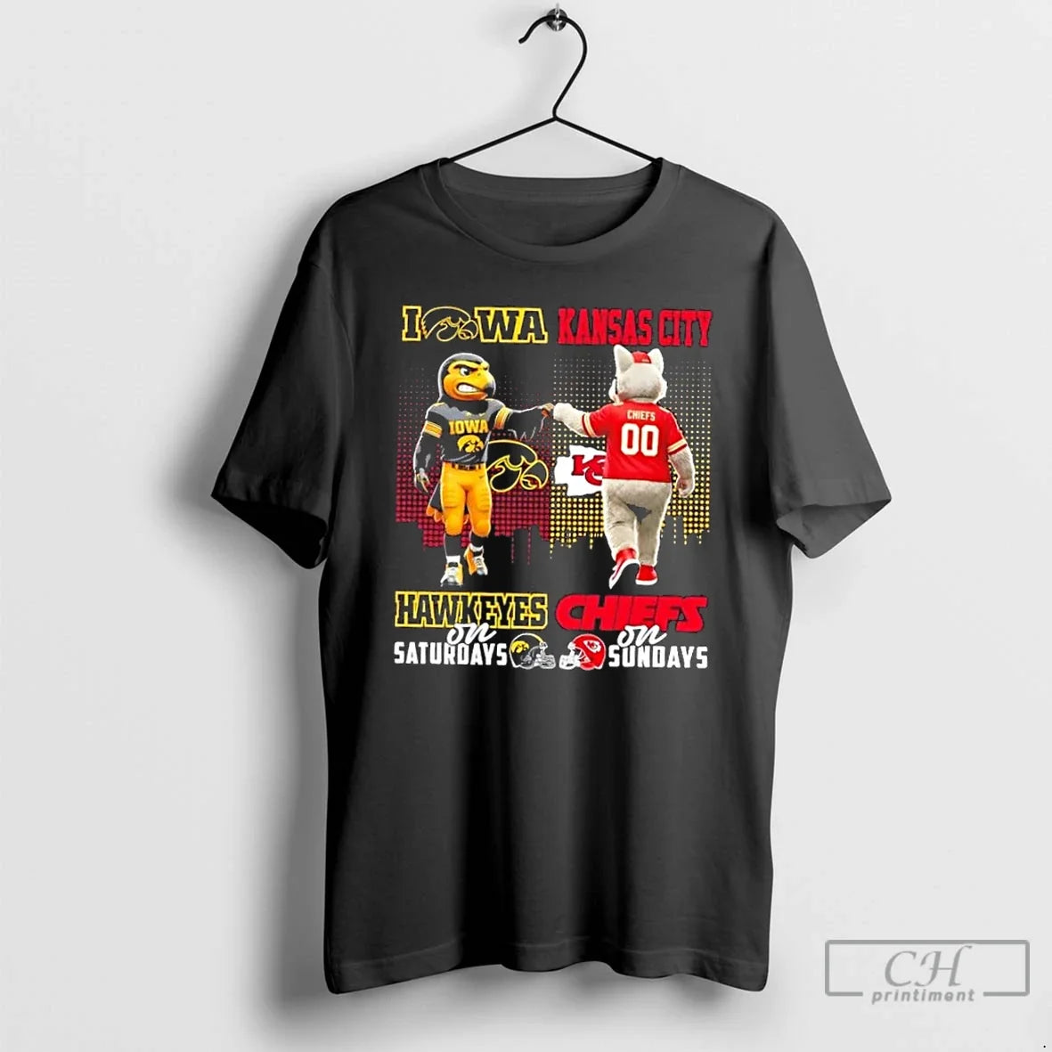 Mascots Iowa Hawkeyes Saturdays X Kansas City Chiefs Sundays Skyline
