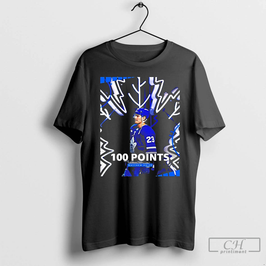 Premium Matthew Knies Toronto Maple Leafs Nhl 100 Points T Shirts
