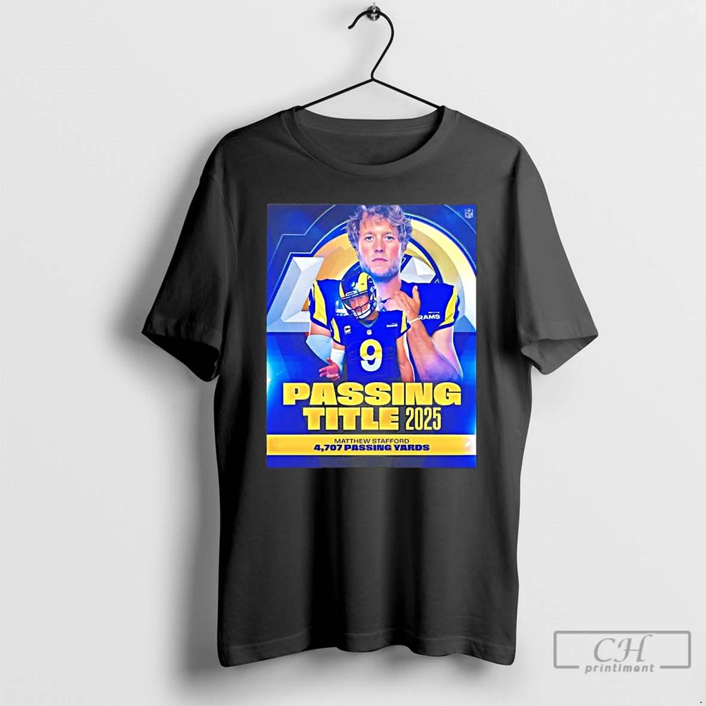 Premium Matthew Stafford 4707 Passing Yards 2025