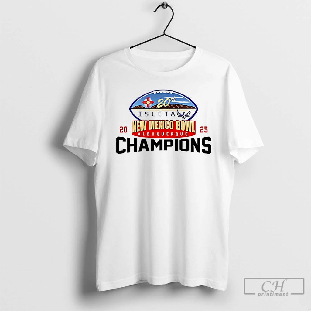 Premium Mean Green Football 2025 Isleta New Mexico Bowl Champions Logo