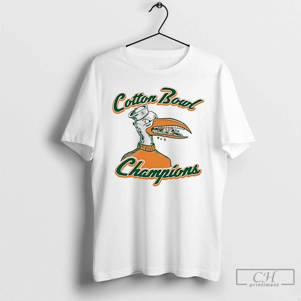 Premium Miami Dolphins 2025 Cotton Bowl Champions Mascot Eating