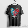 Miami City Sports Dolphins X Heart My Dna Fingerprint Heart