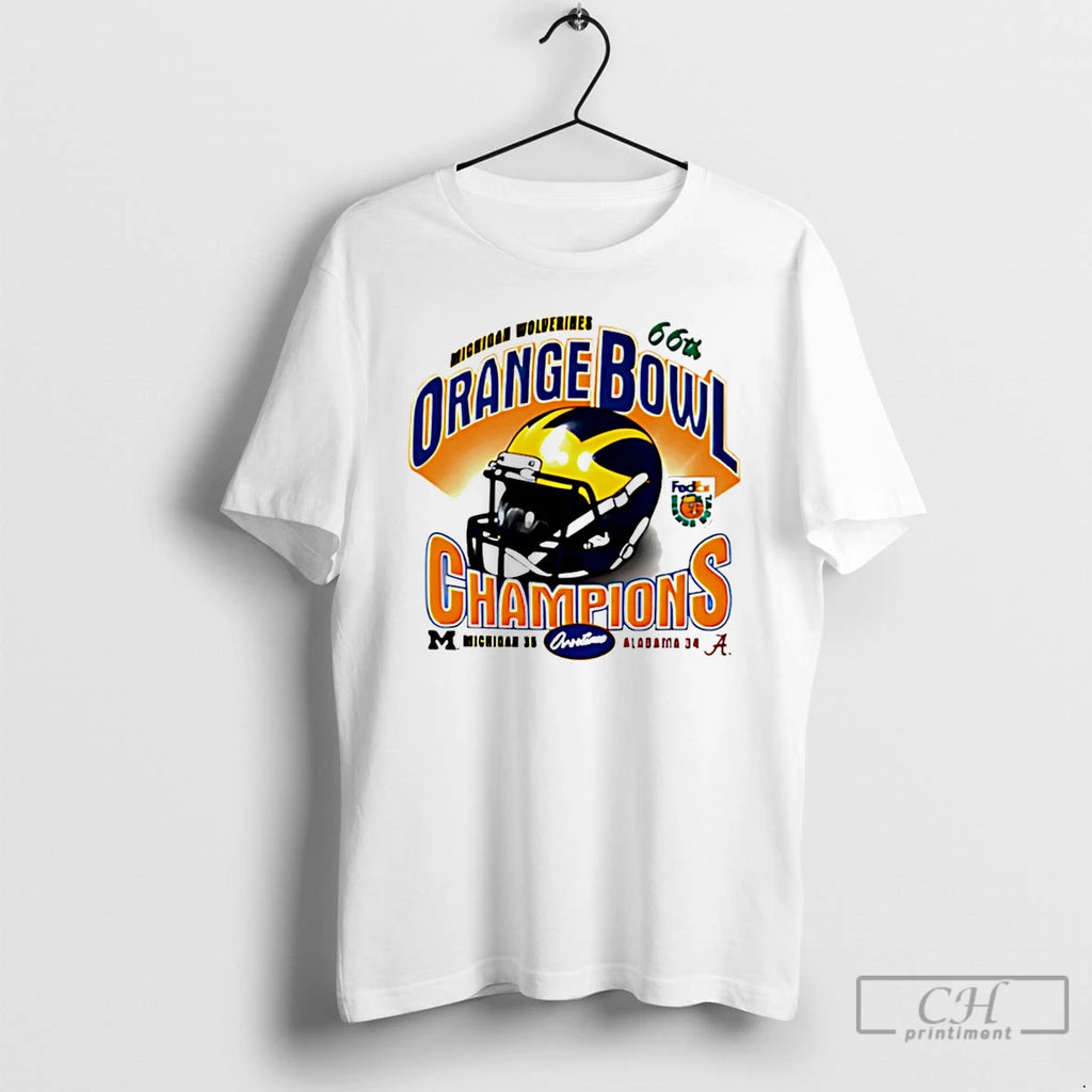 Premium Michigan Wolverines Orange Bowl Champions 2025 Socre