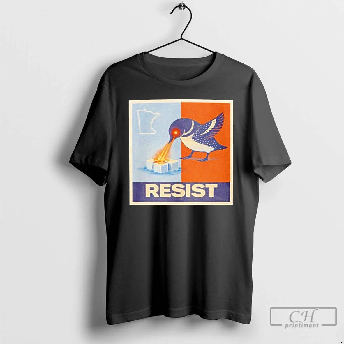 Minneapolis Resist Anti Ice Loon