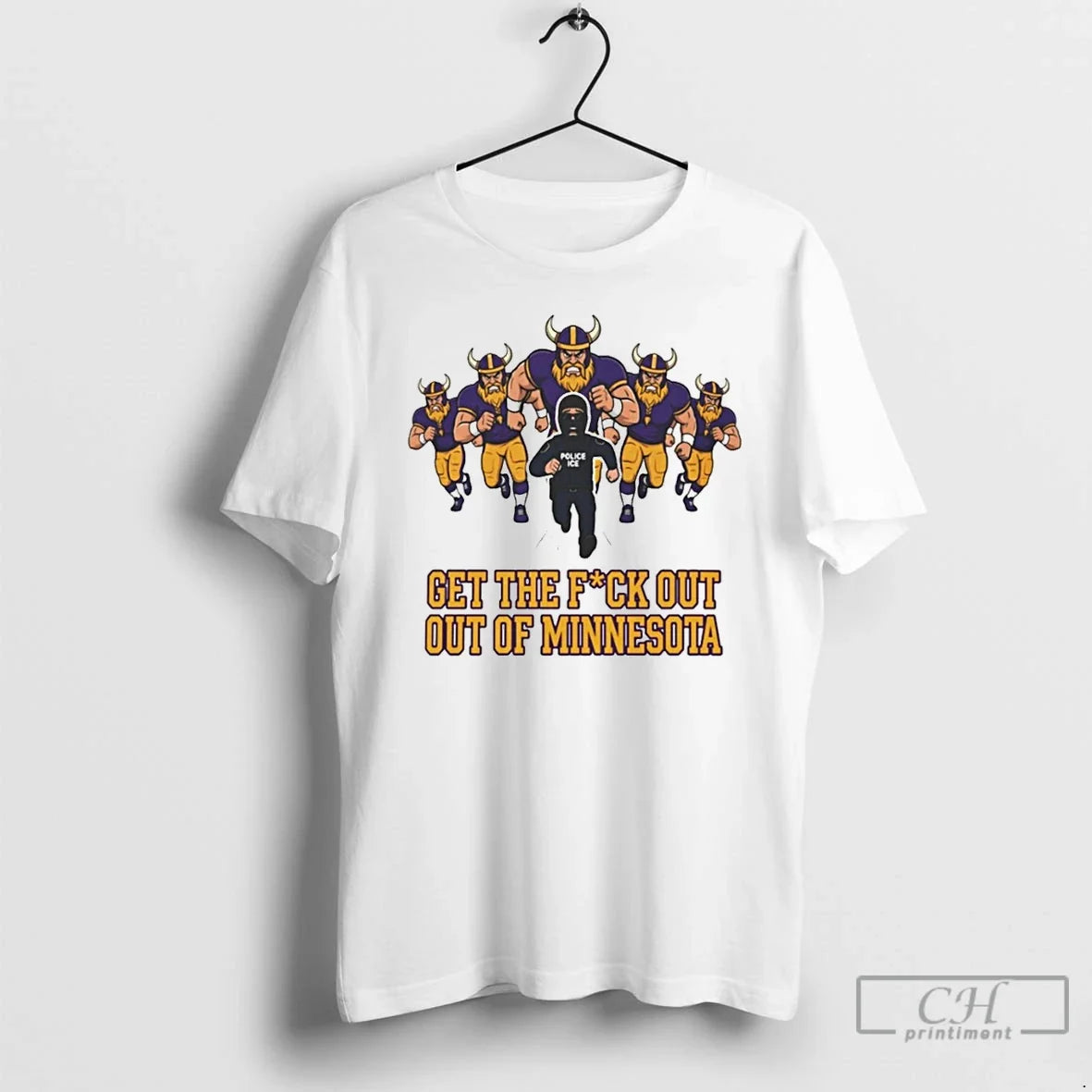 Minnesota Vikings Ice Get Fuck Out Minnesota Anti Ice Protest