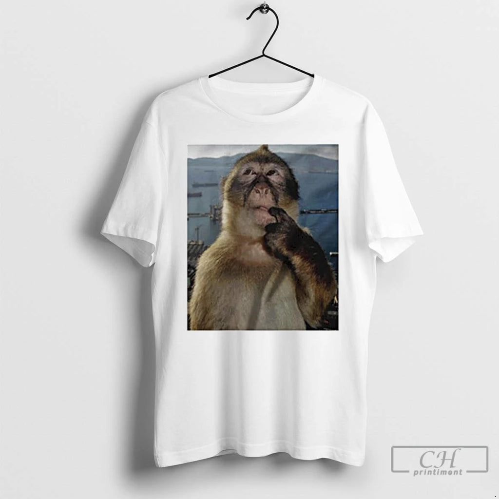 Premium Monkey Thinking Meme Ornaments T Shirts