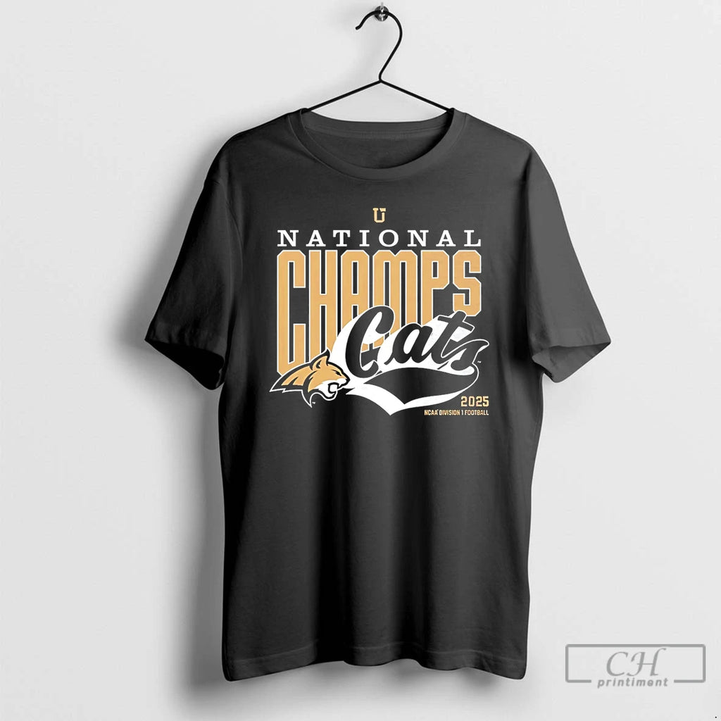 Premium Montana State Football Msu 25 Ncaa Fcs Football National Champions Cats T Shirts Sweater