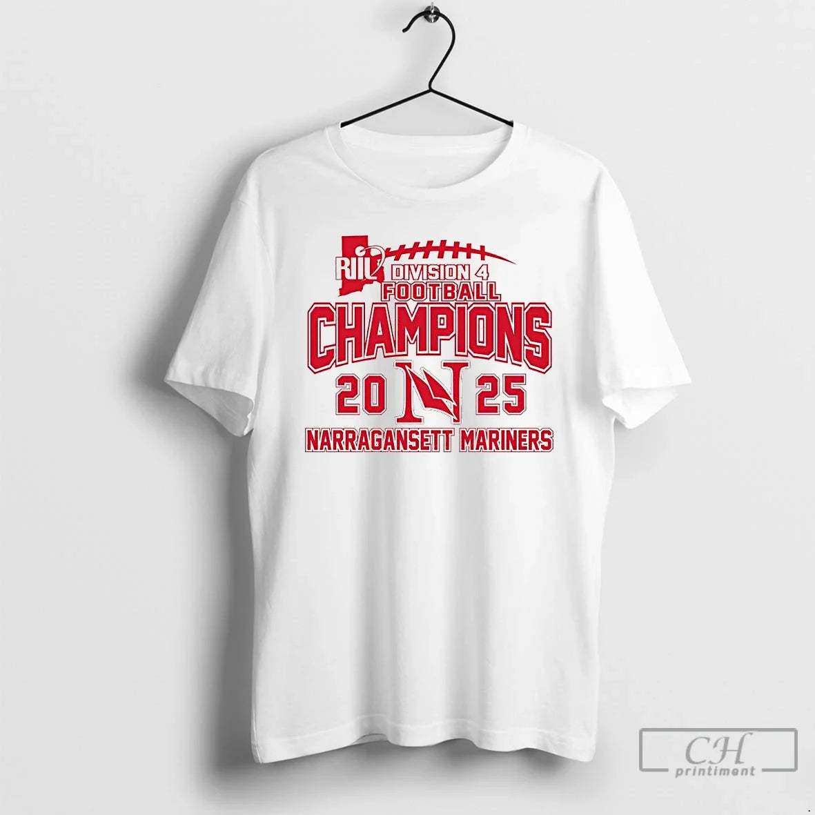 Narragansett Mariners 2025 Riil Division 4 Football Champions Ornaments