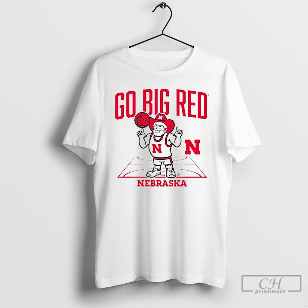 Premium Nebraska Basketball Herbie Mascot Go Big Red