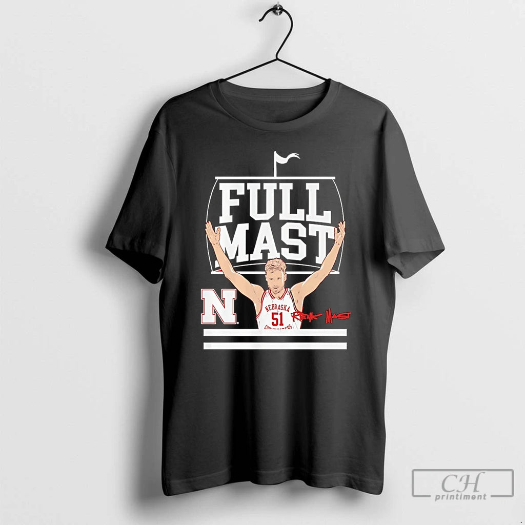 Premium Nebraska Cornhuskers Rienk Mast Full Mast Signature