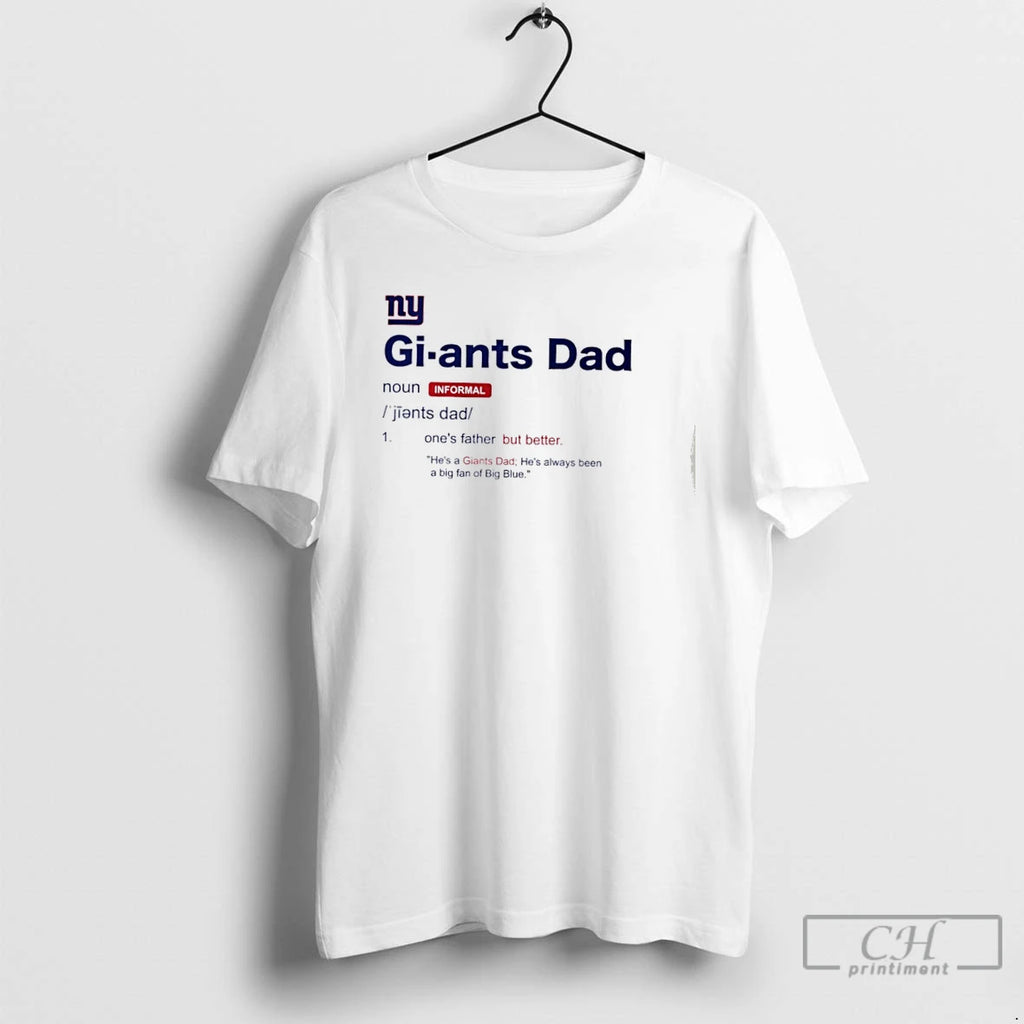 Premium New York Giants Dad Definition T Shirts