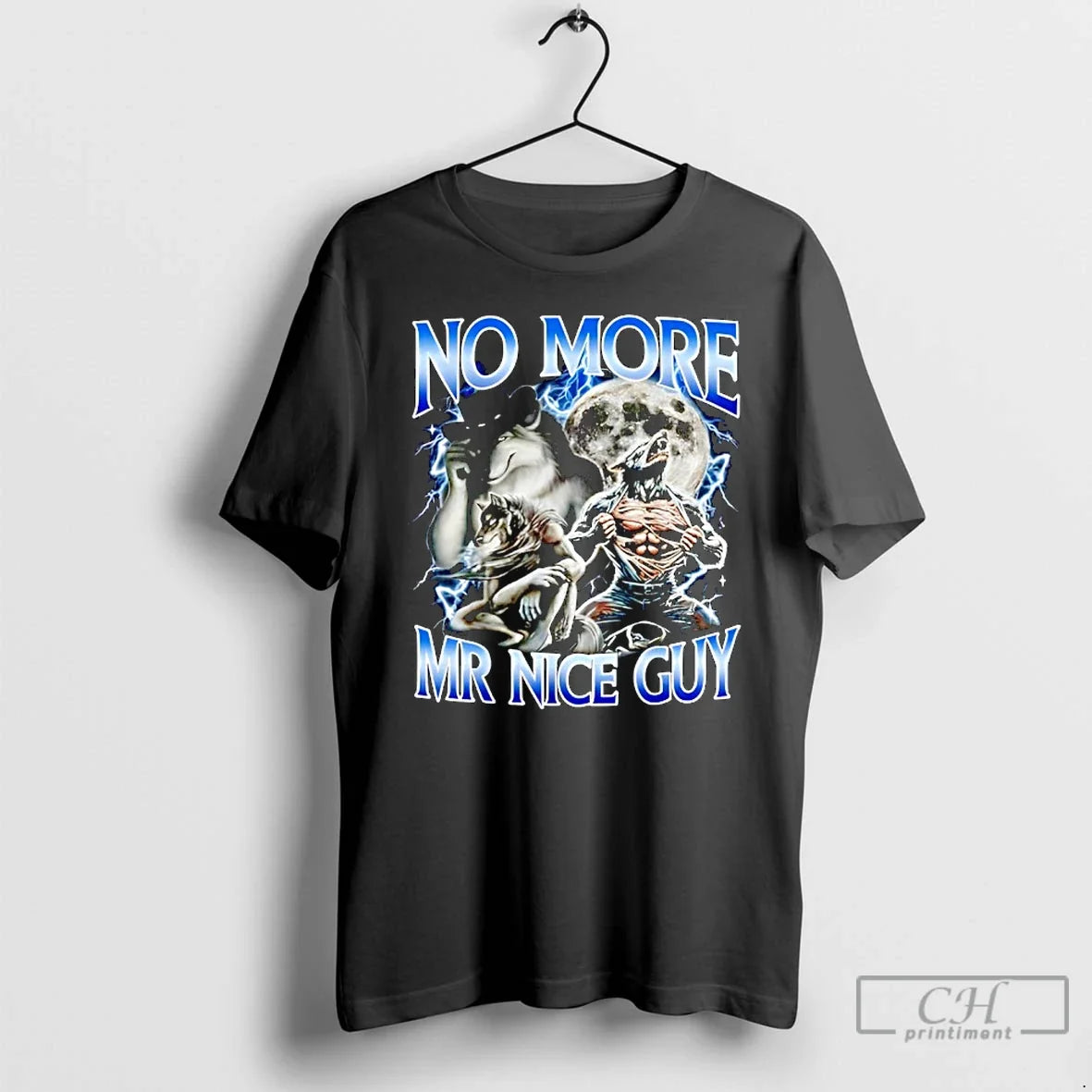 No More Mr Nice Guy Funny Alpha Wolf Meme Dad Papa
