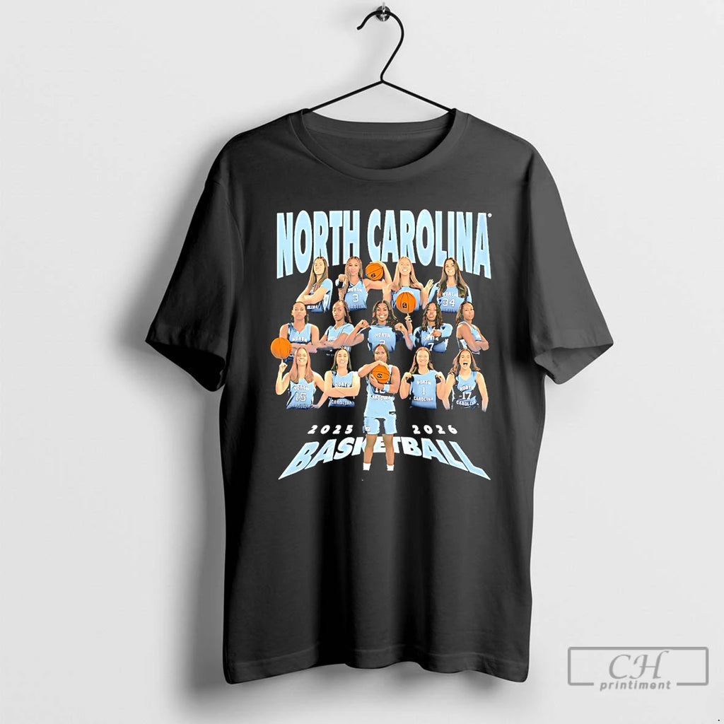 Premium North Carolina Womens Basketball 2025 2026 Team Collage