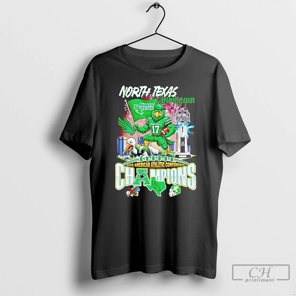 Premium North Texas Mean Green 2025 American Athletic Conference Champions Mascot