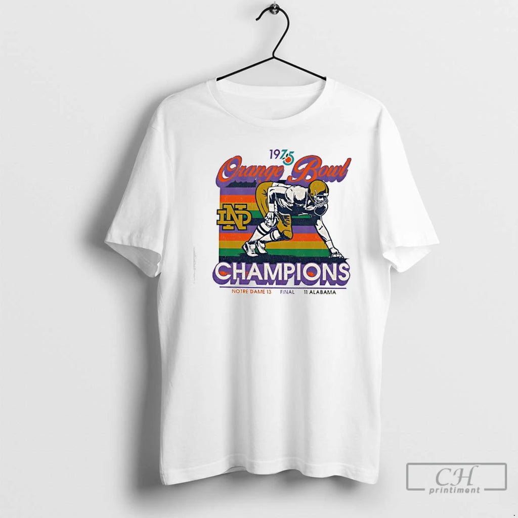 Premium Notre Dame Fighting Irish Orange Bowl Champions 1975
