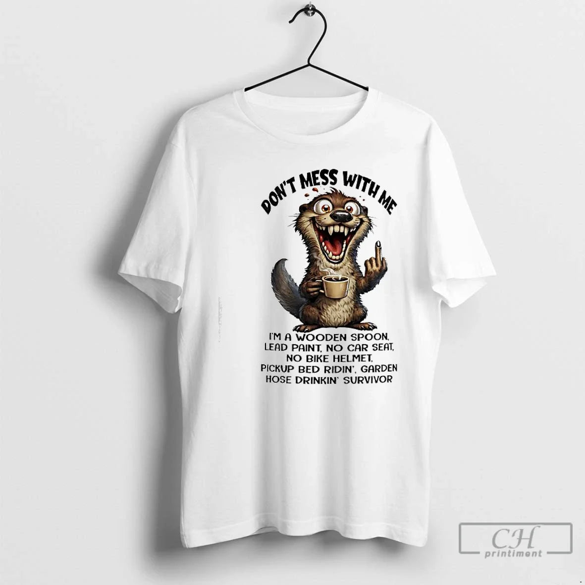 Otter Dont Mess Me Im Wooden Spoon Lead Paint No Car Seat