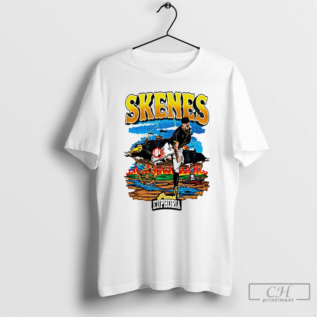 Premium Paul Skenes Pittsburgh Pirates Hand Drawn Artwork