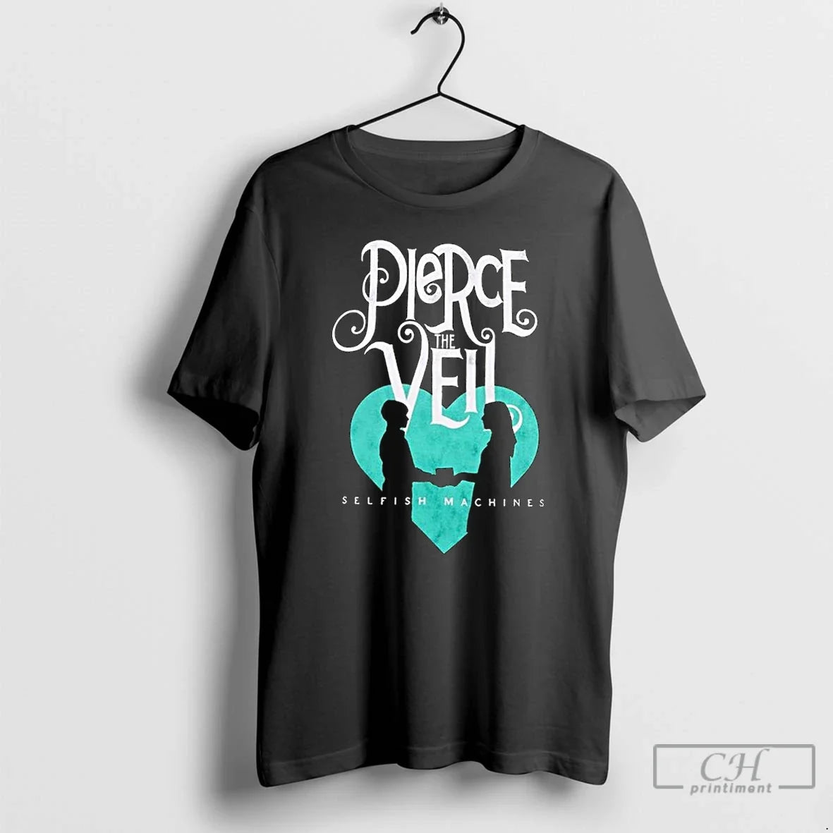 Pierce Veil Selfish Machines Logo Heart Stack