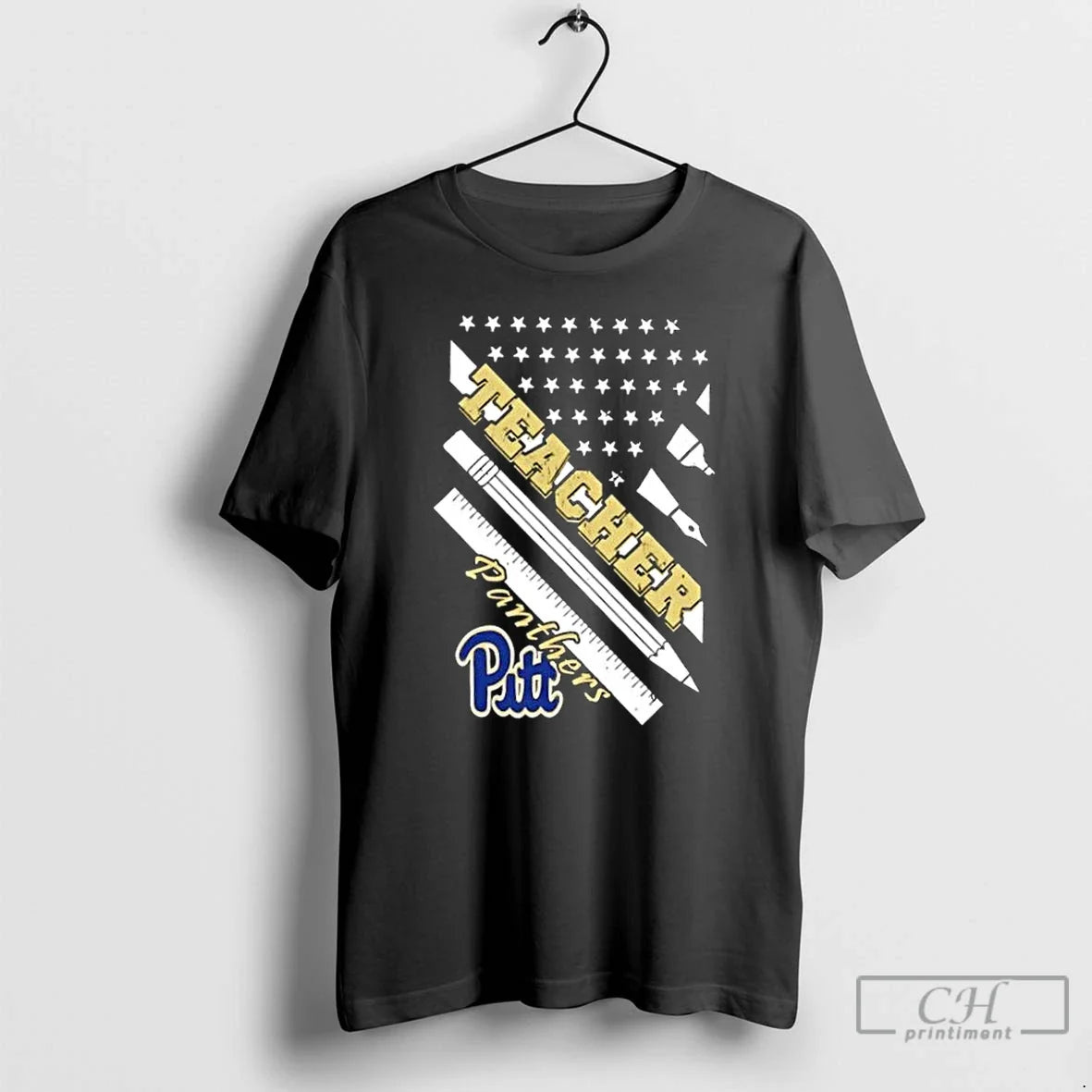 Pittsburgh Panthers X Teacher American Flag