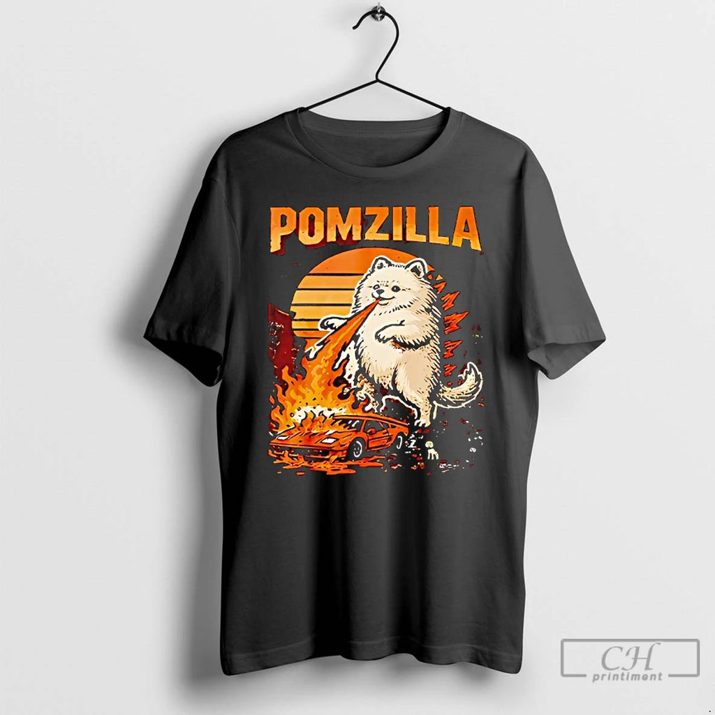 Premium Pomzilla Pomeranian Dog Monster Pom Dog Lover Vintage