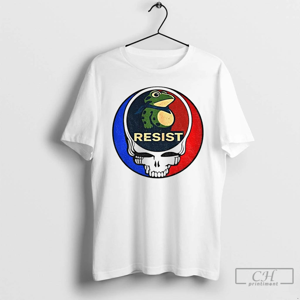 Premium Portland Frog Grateful Dead Steal Your Face Ice Out Resist T Shirts
