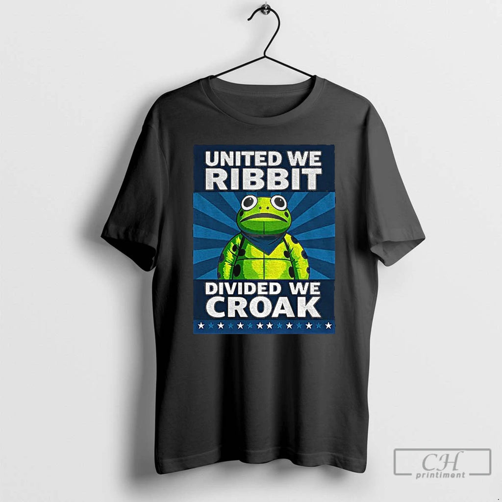 Premium Portland Frog United We Ribbit Divided We Croak T Shirts