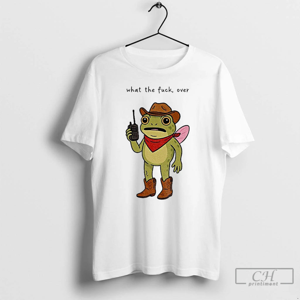 Premium Portland Frog Cowboy What The Fuck Over Anti Trump T Shirts