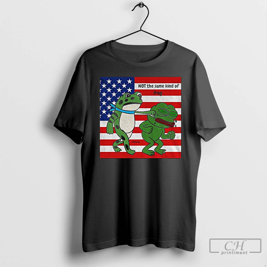 Premium Portland Frog Punch Pepe Frog Not The Same Kind Of Frog American Flag