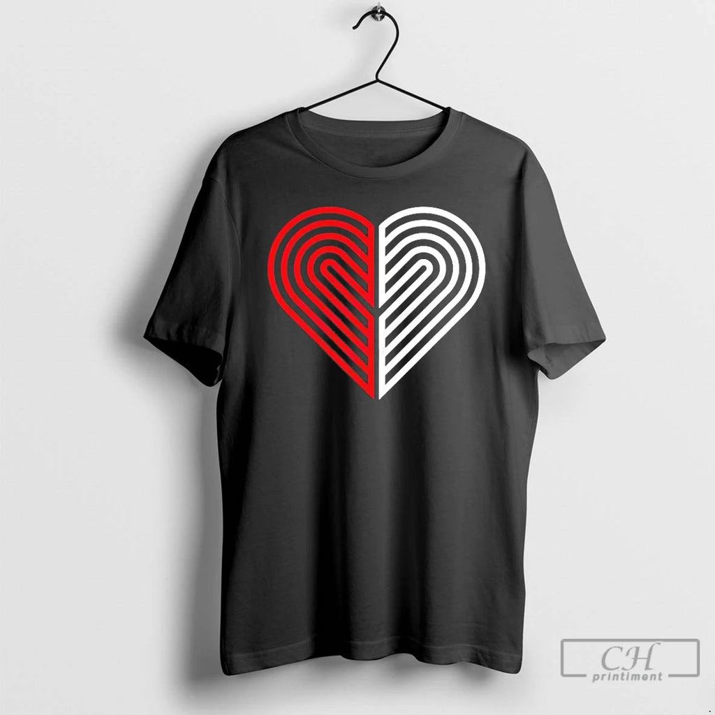 Premium Portland Trail Blazers Love Heart Valentines Day