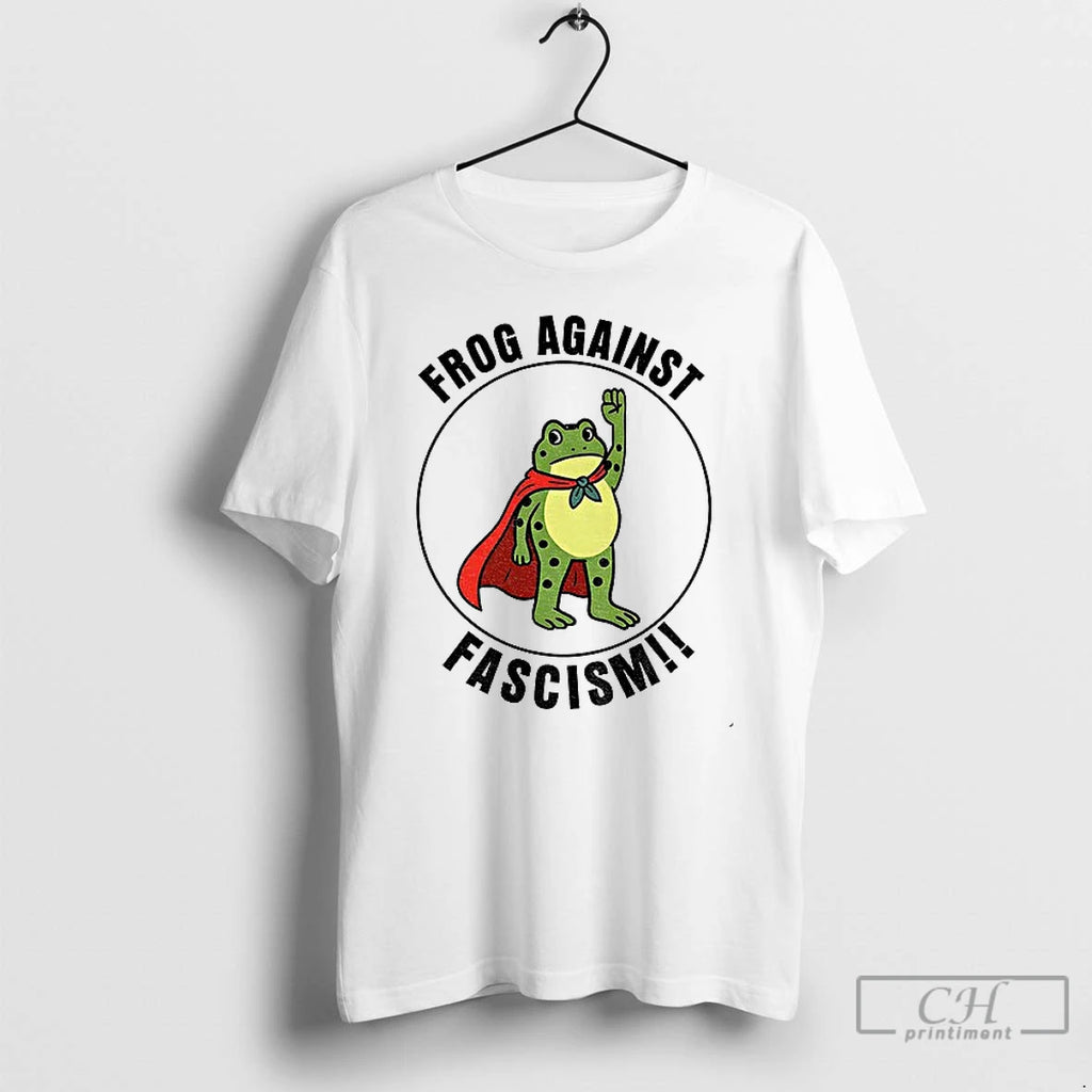 Premium Portland Frog Hero Frog Against Fascism T Shirts