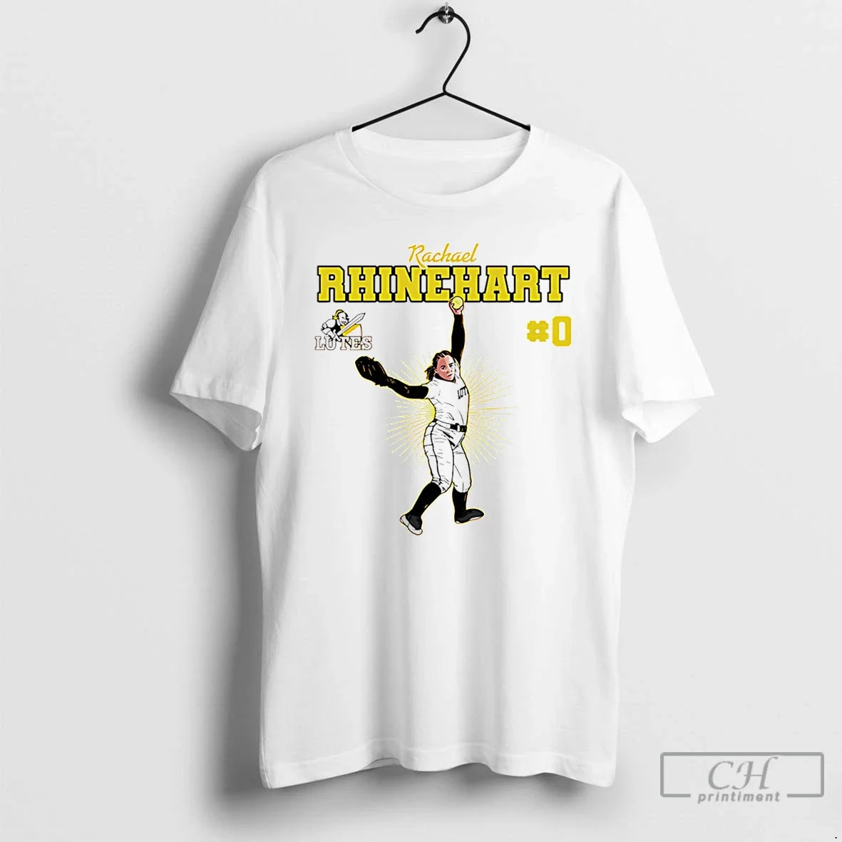 Rachael Rhinehart Plu Softball Ncaa Caricature