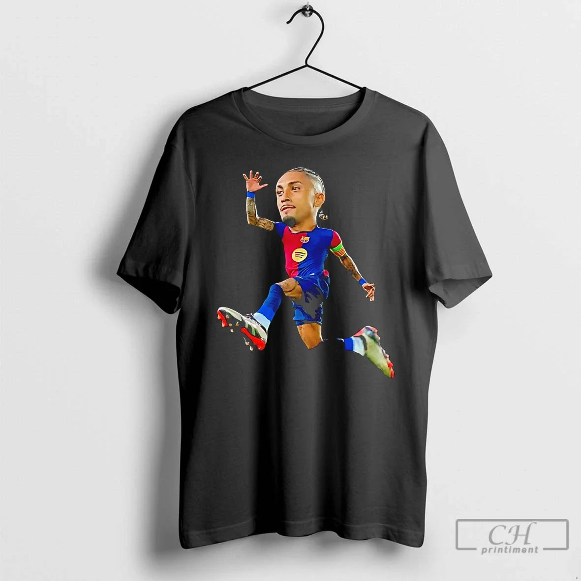 Raphinha La Liga Barcelona Brasil Caricature