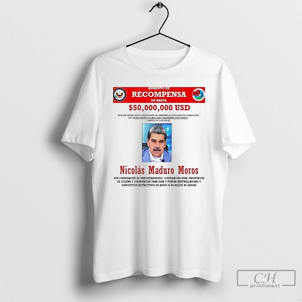 Premium Recompensa Nicolas Maduro 50 Billion Usd