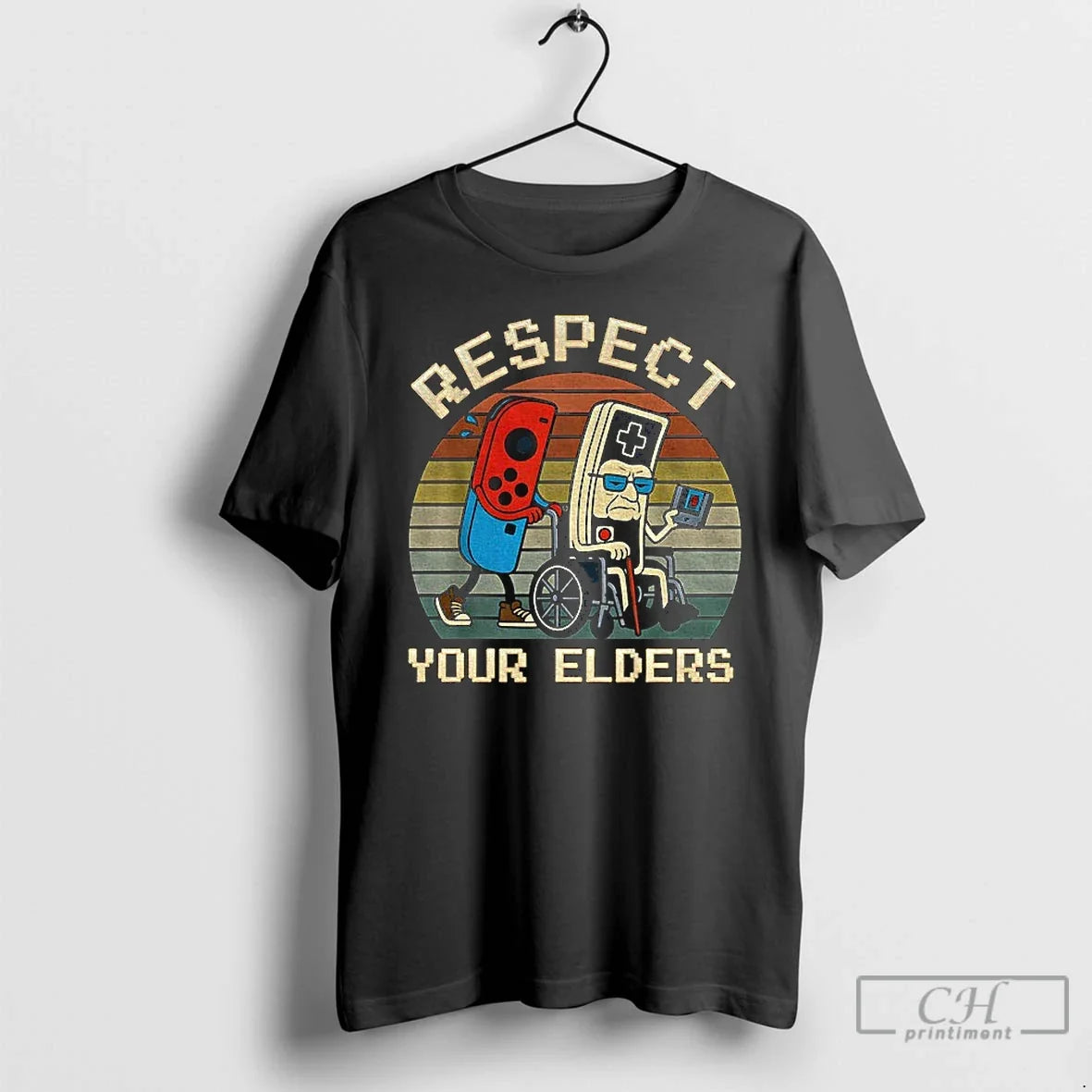 Retro Gaming Funny Gamer Controller 80s Respect Your Elders