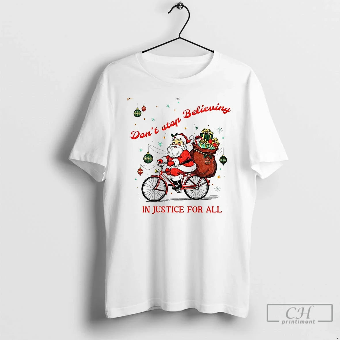 Santa Claus Dont Stop Believing Justice All Santa