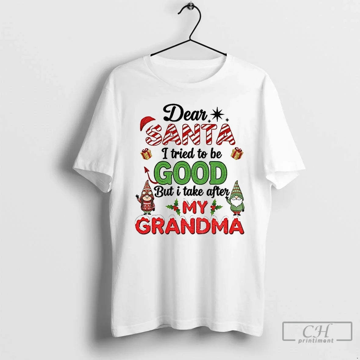 Santa Gnome Dear Santa I Tried Be Good But I Take After My