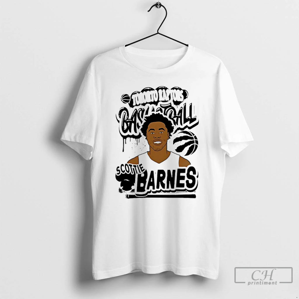 Premium Scottie Barnes Toronto Raptors Basketball Graphic Graffiti