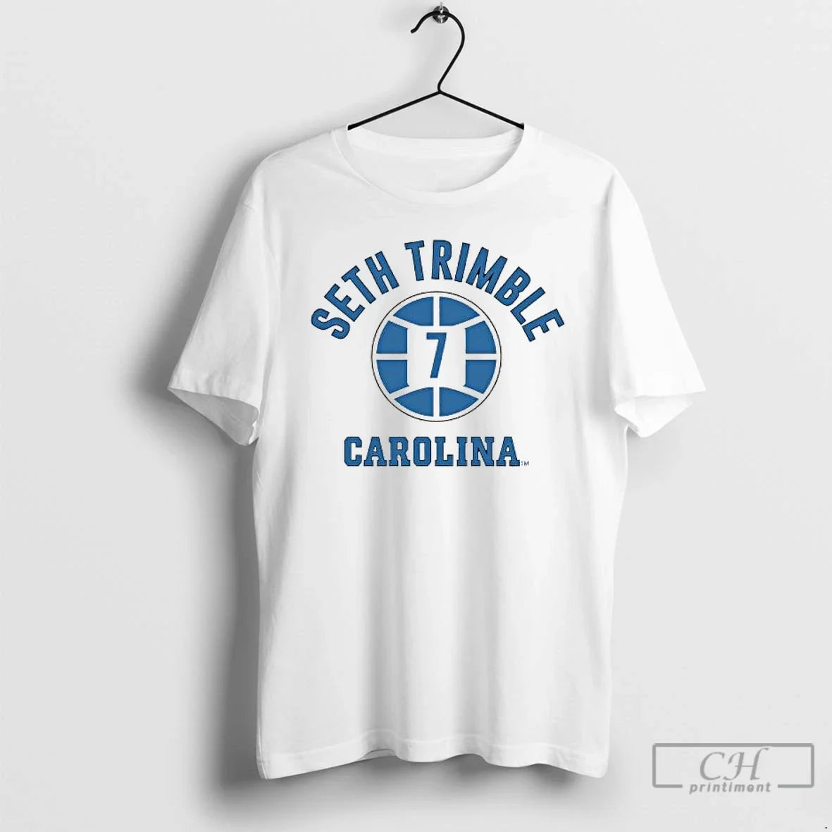 Seth Trimble Name Number Ball Unc Basketball