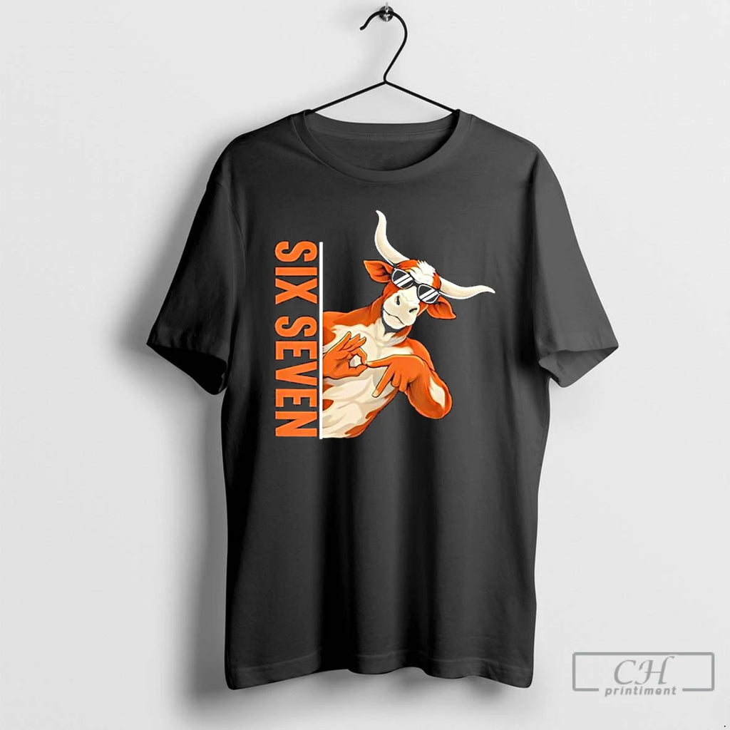 Premium Six Seven 67 Longhorn Meme