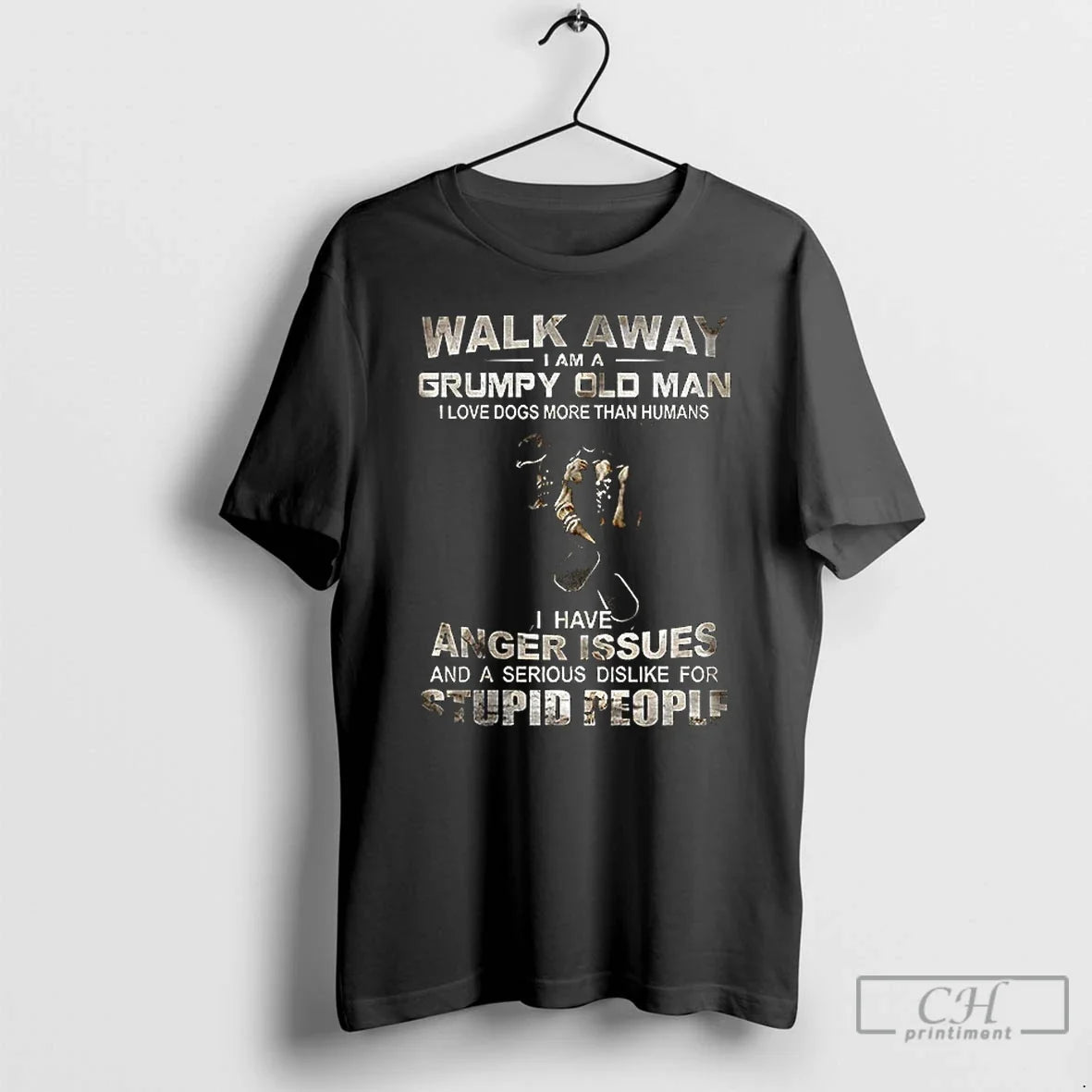 Skeleton Walk Away I Am Grumpy Old Man I Love Dogs More Than