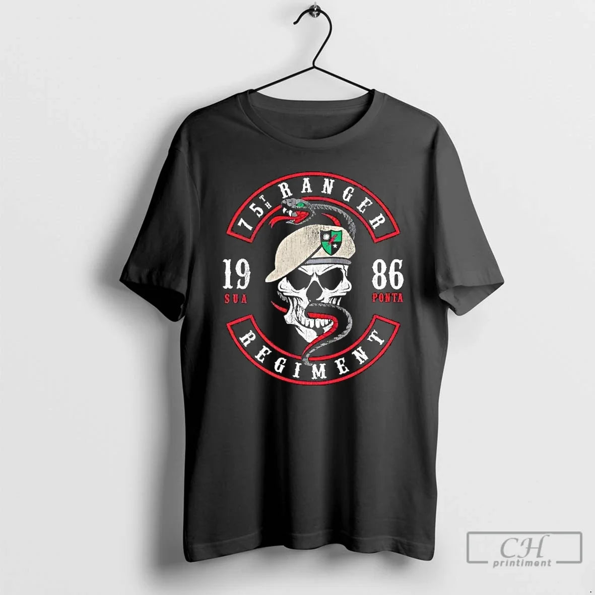 Skull 75th Ranger Skull Snake 1986
