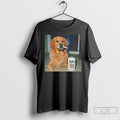 Premium Smoking Golden Retriever Funny Dog Meme