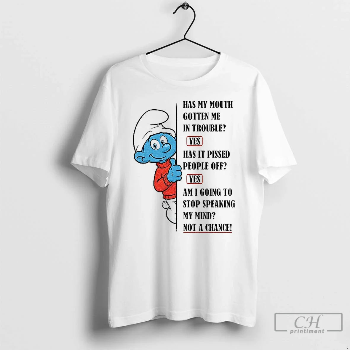 Smurf Has My Mouth Gotten Me Trouble Yes Has Pissed People Off
