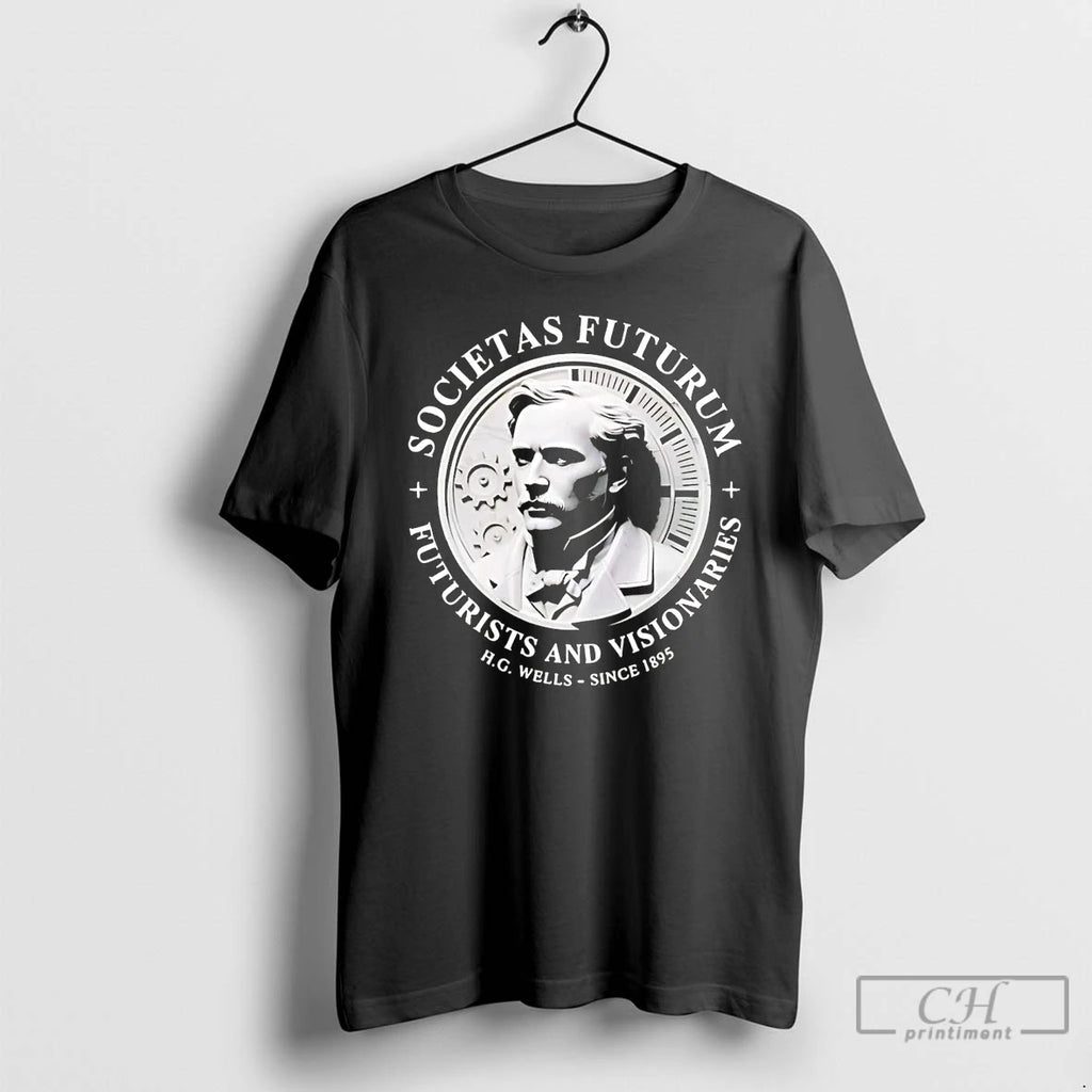 Premium Societas Futurum Futurists And Visionaries Hg Wells Since 1895 T Shirts
