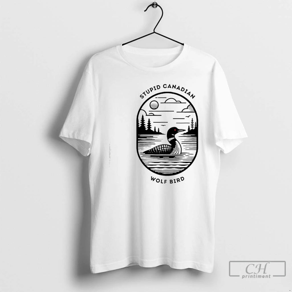 Premium Stupid Canadian Wolf Bird Hockey Romance Lgbt Vintage