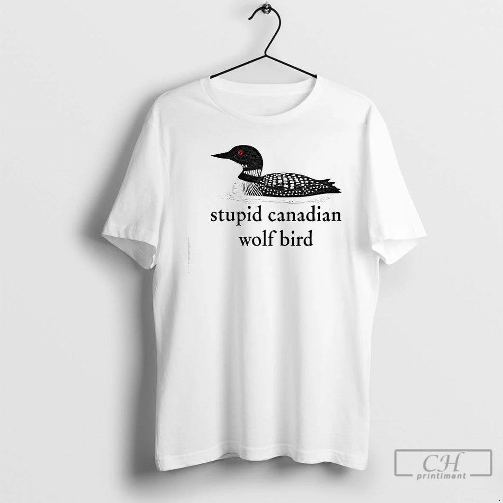 Premium Stupid Canadian Wolf Bird Hockey Romance For Hockey Fan