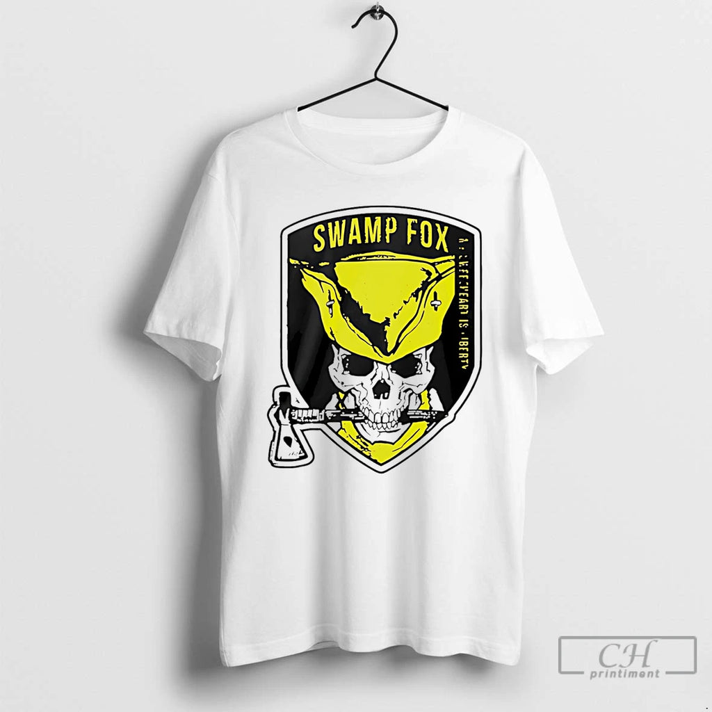 Premium Swamp Fox Patch My Sweetheart Is Liberty Skull
