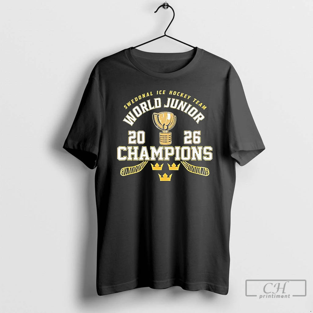 Premium Swedonal Ice Hockey Team World Junior 2026 Champions