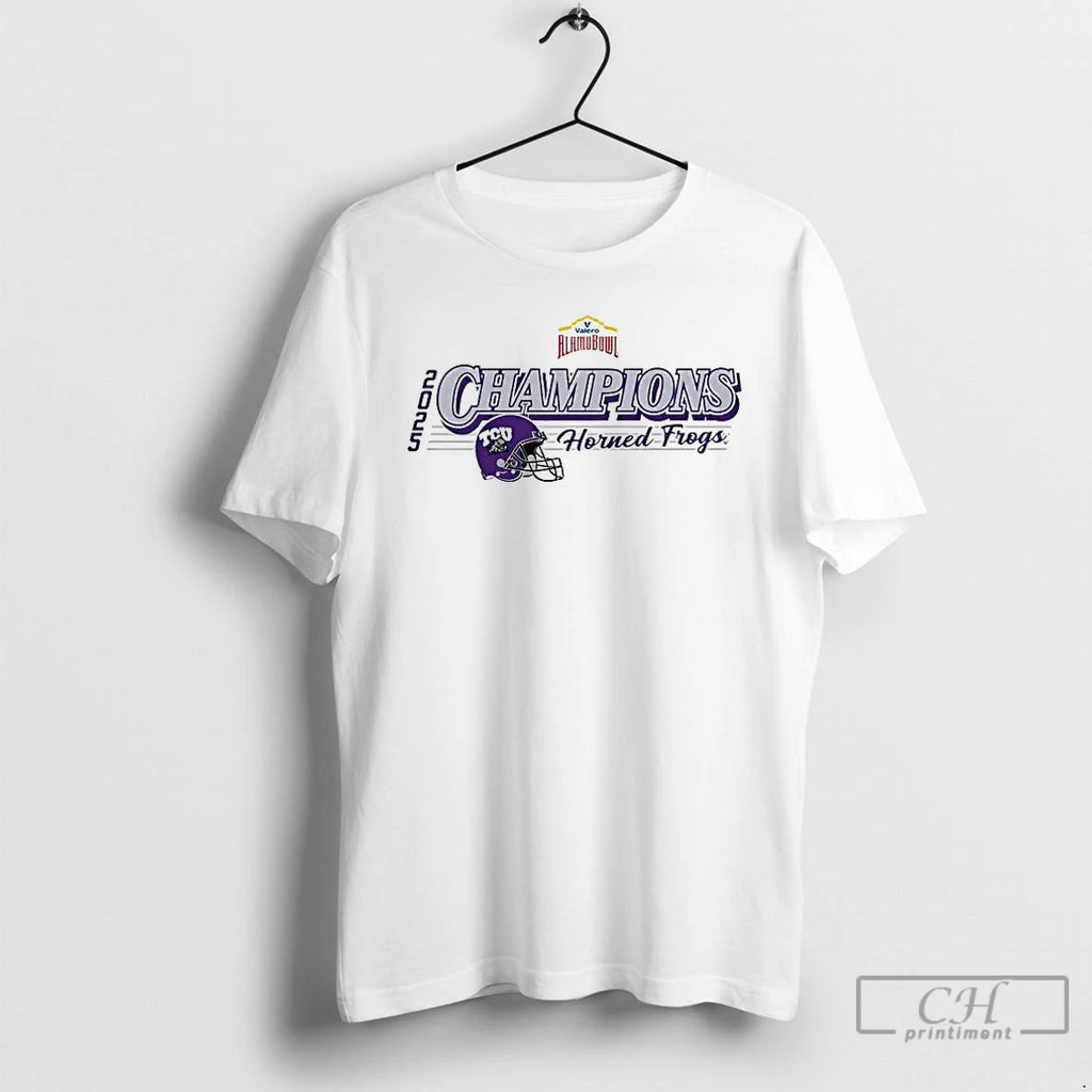 Premium Tcu Horned Frogs 2025 Alamo Bowl Champions Helmet