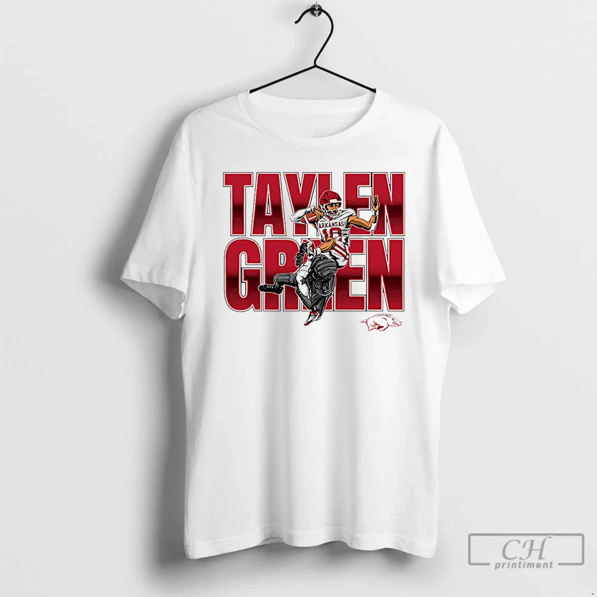 Taylen Green Arkansas Football Ncaa Caricature